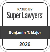 Benjamin T. Major' 2026 Super Lawyers official badge