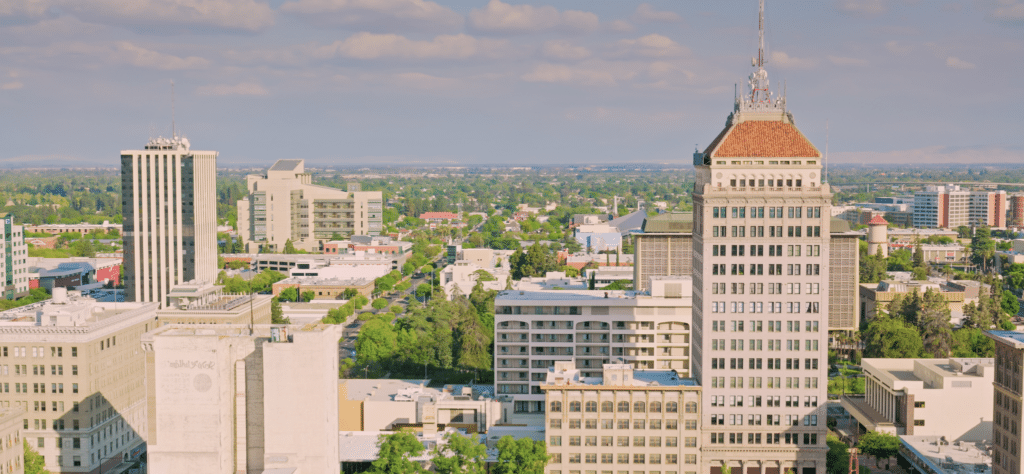 Fresno, CA city skyline