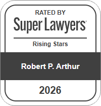 Robert P. Arthur' 2026 Super Lawyers Rising Stars official badge