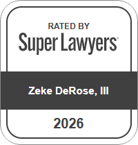 Zeke DeRose, III 2026 Super Lawyers official badge