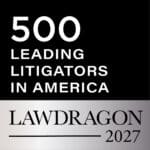 2027 Ladragon's 500 Leading Litigators in America official badge