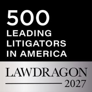2027 Ladragon's 500 Leading Litigators in America official badge