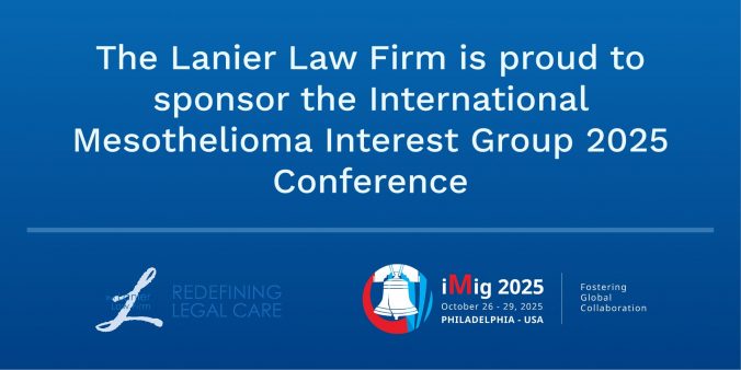 The Lanier Law Firm Sponsors iMig 2025 to Advance Global Mesothelioma Collaboration